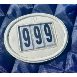  PRooF st�vnenummer i Lak l�der hvid