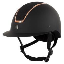 BR Omega Ridehjelm rosegold med glitter VG1