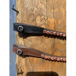 PRooF Wave pandeb�nd med Rosegold Krystaller - Sort