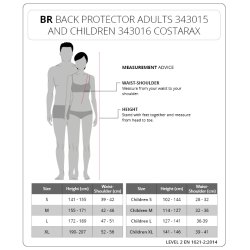 BR Costarex Sikkerhedsvest med rygskjold - Voksen